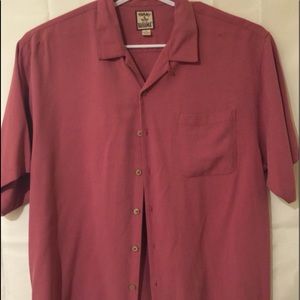 Tommy Bahama men’s xl solid salmon button front